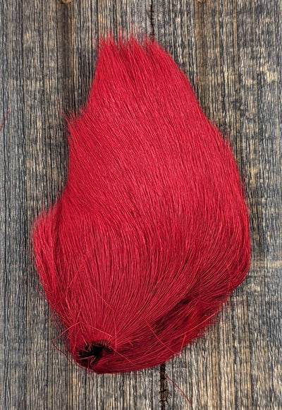 Hareline Dyed Deer Belly Hair Red Hair, Fur