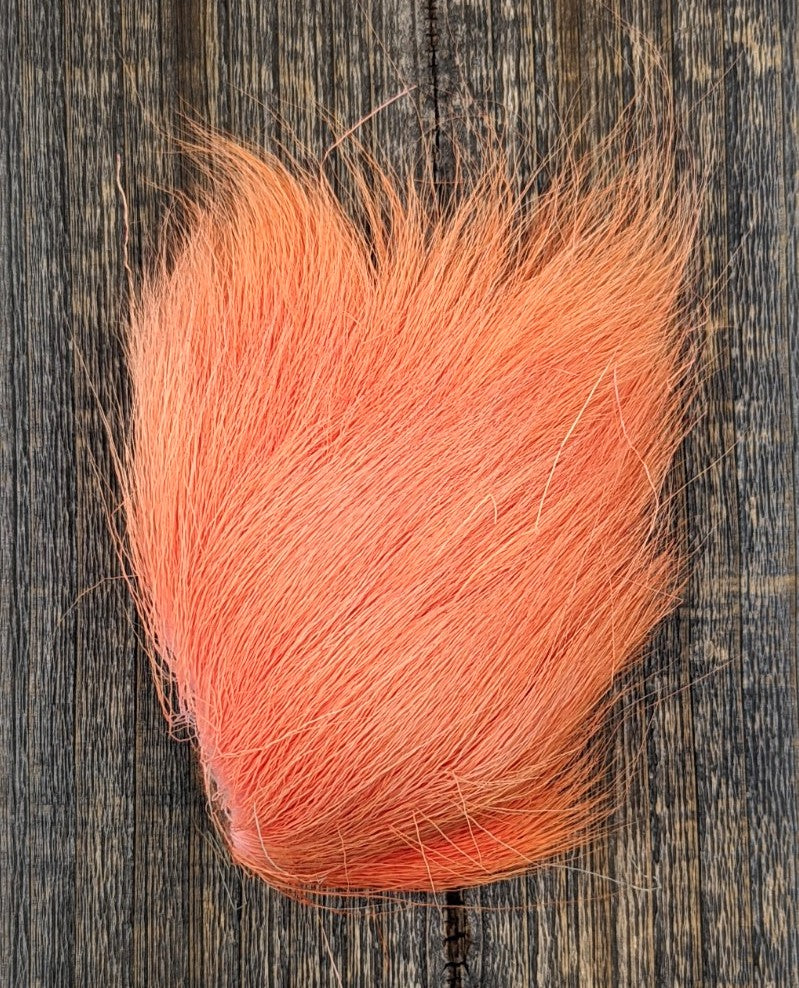 Hareline Dyed Deer Belly Hair Shrimp Pink Hair, Fur