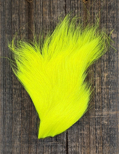 Hareline Dyed Deer Belly Hair Yellow Chartreuse Hair, Fur