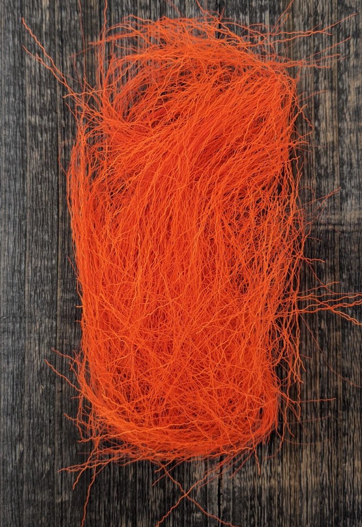 Hareline Electric Ripple Ice Fiber #137 Fl. Orange Flash, Wing Materials