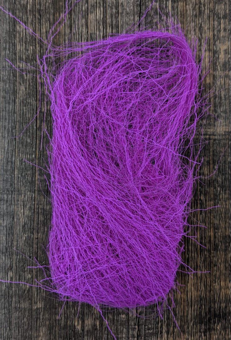 Hareline Electric Ripple Ice Fiber #140 Fl. Purple Flash, Wing Materials