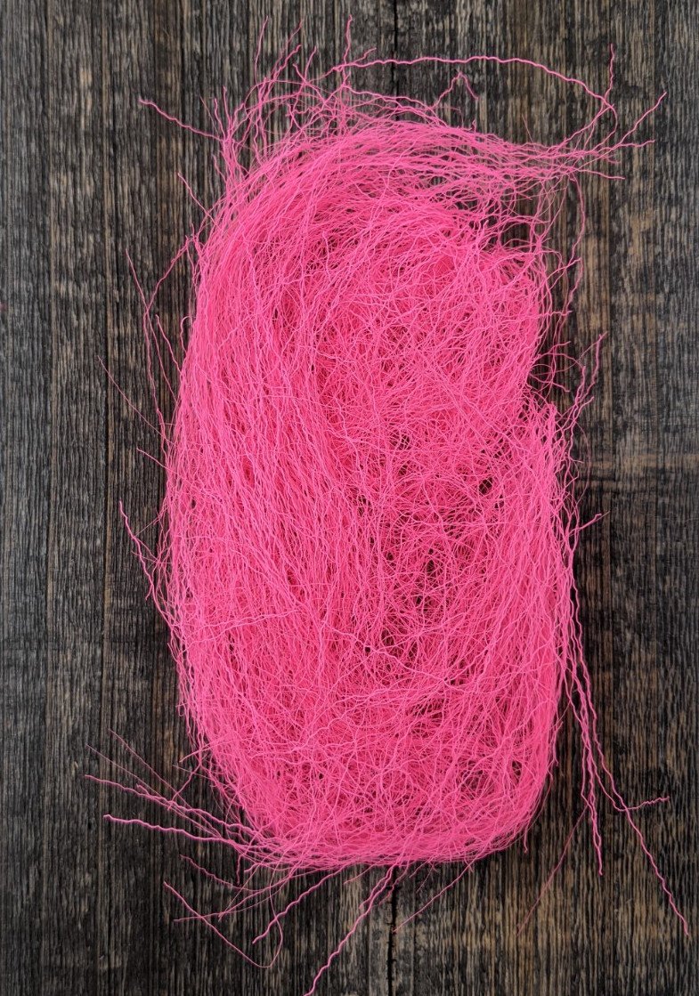 Hareline Electric Ripple Ice Fiber #188 Fl. Hot Pink Flash, Wing Materials