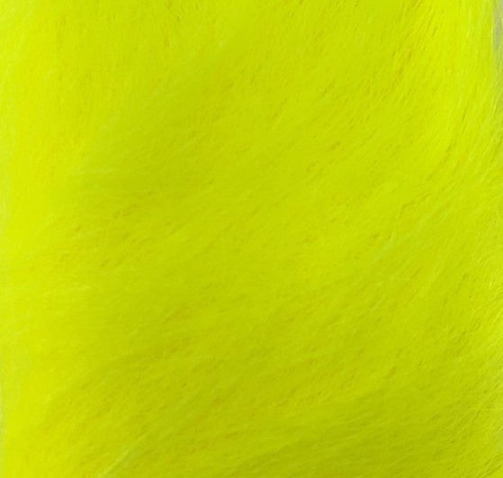 Hareline Extra Select Craft Fur Fl Yellow Hair, Fur
