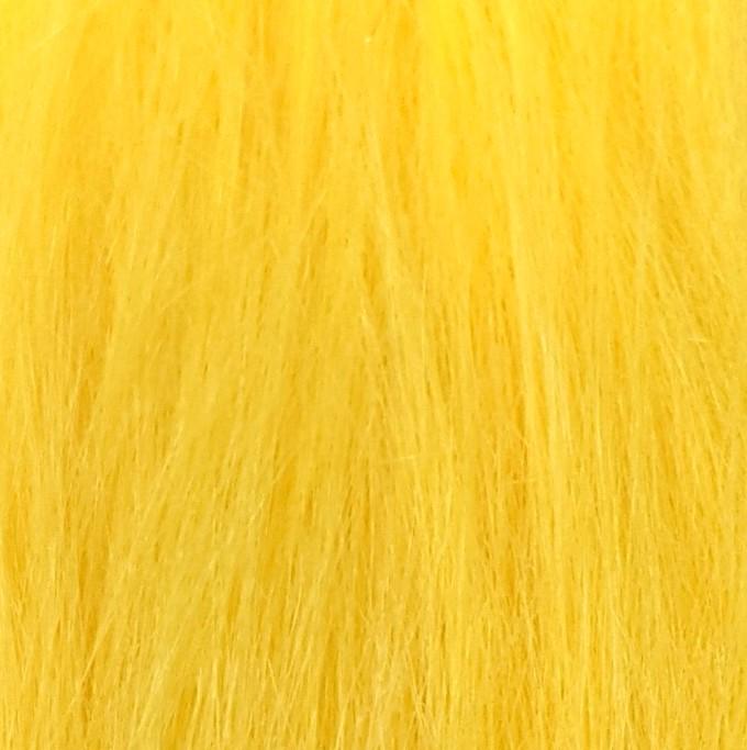Hareline Extra Select Craft Fur Yellow Hair, Fur