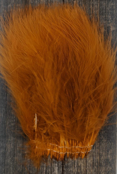 Hareline Extra Select Marabou Burnt Orange Saddle Hackle, Hen Hackle, Asst. Feathers