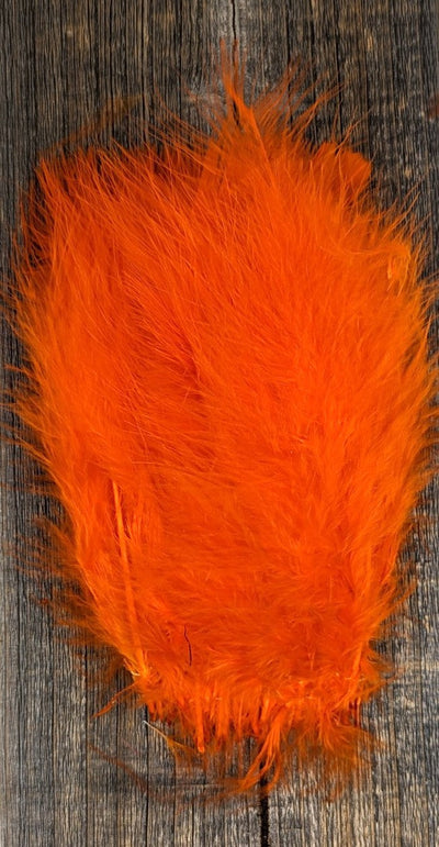 Hareline Extra Select Marabou Hot Orange Saddle Hackle, Hen Hackle, Asst. Feathers