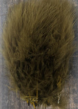 Hareline Extra Select Marabou Olive Brown Saddle Hackle, Hen Hackle, Asst. Feathers