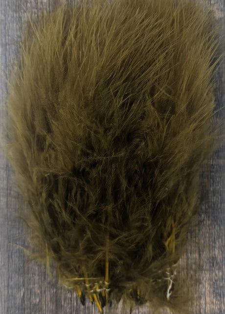 Hareline Extra Select Marabou Olive Brown Saddle Hackle, Hen Hackle, Asst. Feathers