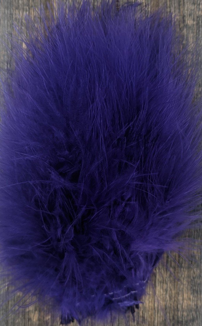 Hareline Extra Select Marabou Purple Saddle Hackle, Hen Hackle, Asst. Feathers