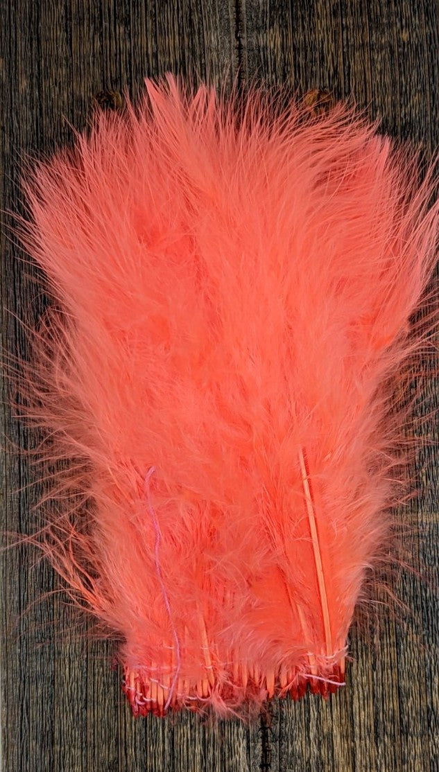 Hareline Extra Select Marabou Shrimp Pink Saddle Hackle, Hen Hackle, Asst. Feathers