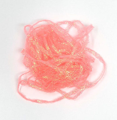 Hareline Flat Diamond Braid Shrimp Pink Chenilles, Body Materials