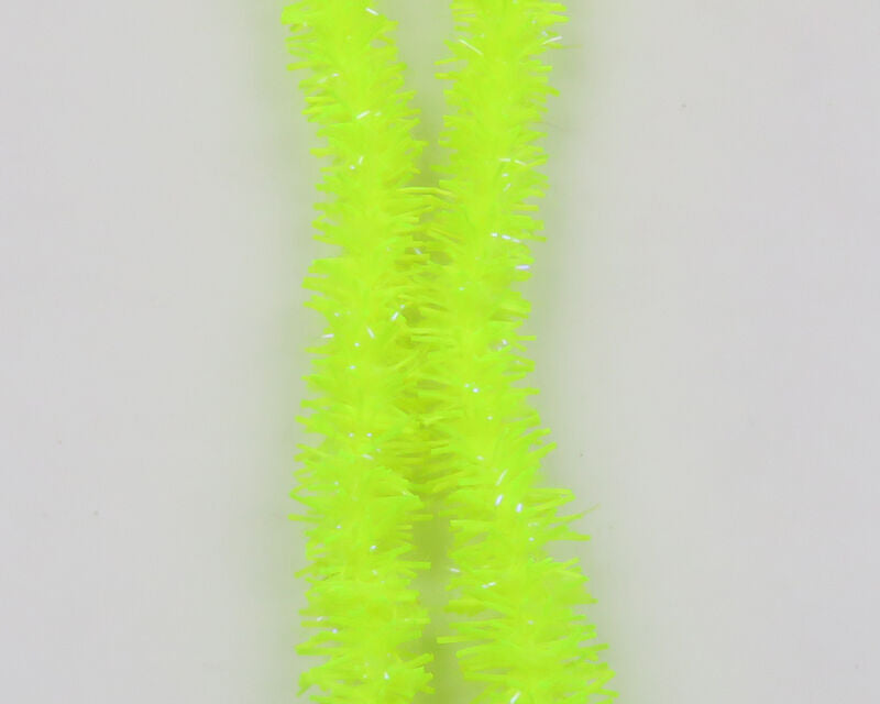 Hareline Flexi Squishenille Large / UV Fl Yellow Chartreuse #143 Chenilles, Body Materials