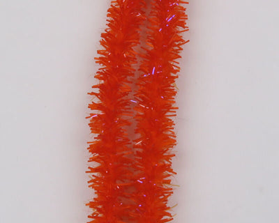 Hareline Flexi Squishenille Large / UV Hot Orange #187 Chenilles, Body Materials