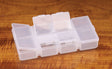 Hareline Flip Cap 4 Small 2 Long Compartment Box Fly Tying Tool