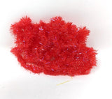 Hareline Frizzle Chenille Red / Wide 3/4" Chenilles, Body Materials