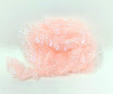 Hareline Frizzle Chenille UV Shrimp Pink / Large 5/8" Chenilles, Body Materials