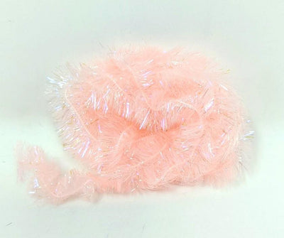 Hareline Frizzle Chenille UV Shrimp Pink / Large 5/8" Chenilles, Body Materials