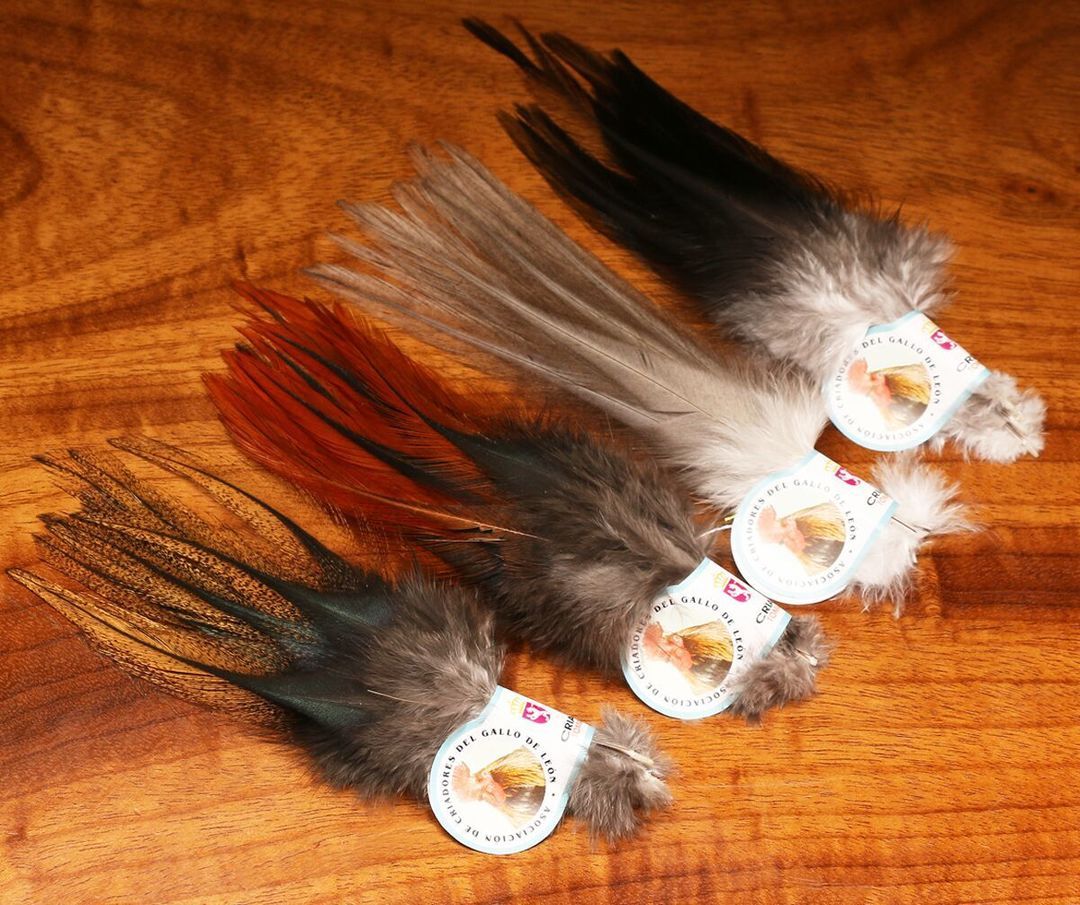 Hareline Gallo De Leon Saddle Feathers Saddle Hackle, Hen Hackle, Asst. Feathers