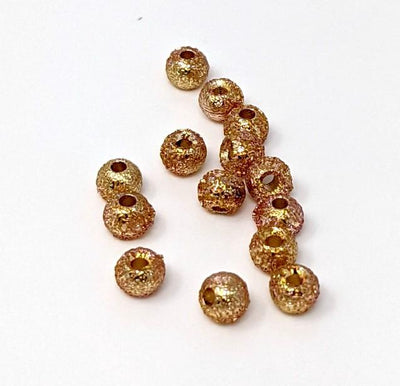 Hareline Gritty Tungsten Bead #153 Gold Grit / 1/8 3.3mm Beads, Eyes, Coneheads