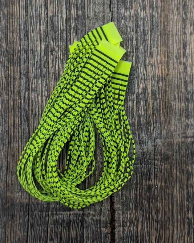 Hareline Grizzly Micro Legs Fl. Chartreuse Rubber Legs
