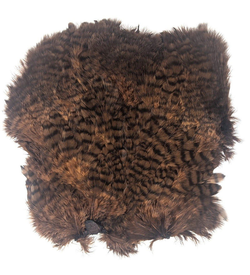 Hareline Grizzly Soft Hackle Marabou Patch Brown Saddle Hackle, Hen Hackle, Asst. Feathers