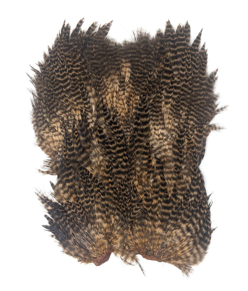 Hareline Grizzly Soft Hackle Marabou Patch Tan Saddle Hackle, Hen Hackle, Asst. Feathers
