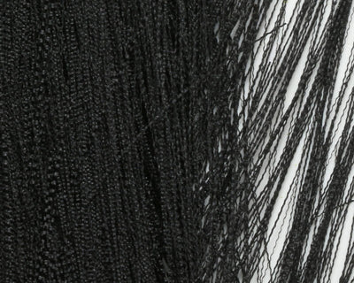 Hareline Hackle Hair Black Flash, Wing Materials