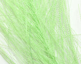 Hareline Hackle Hair Lime Green Flash, Wing Materials