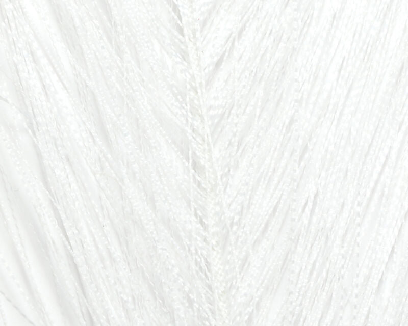 Hareline Hackle Hair White Flash, Wing Materials