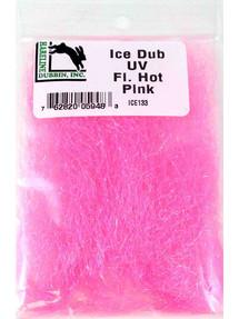 Hareline Ice Dub Dubbing Fl. Hot Pink Dubbing