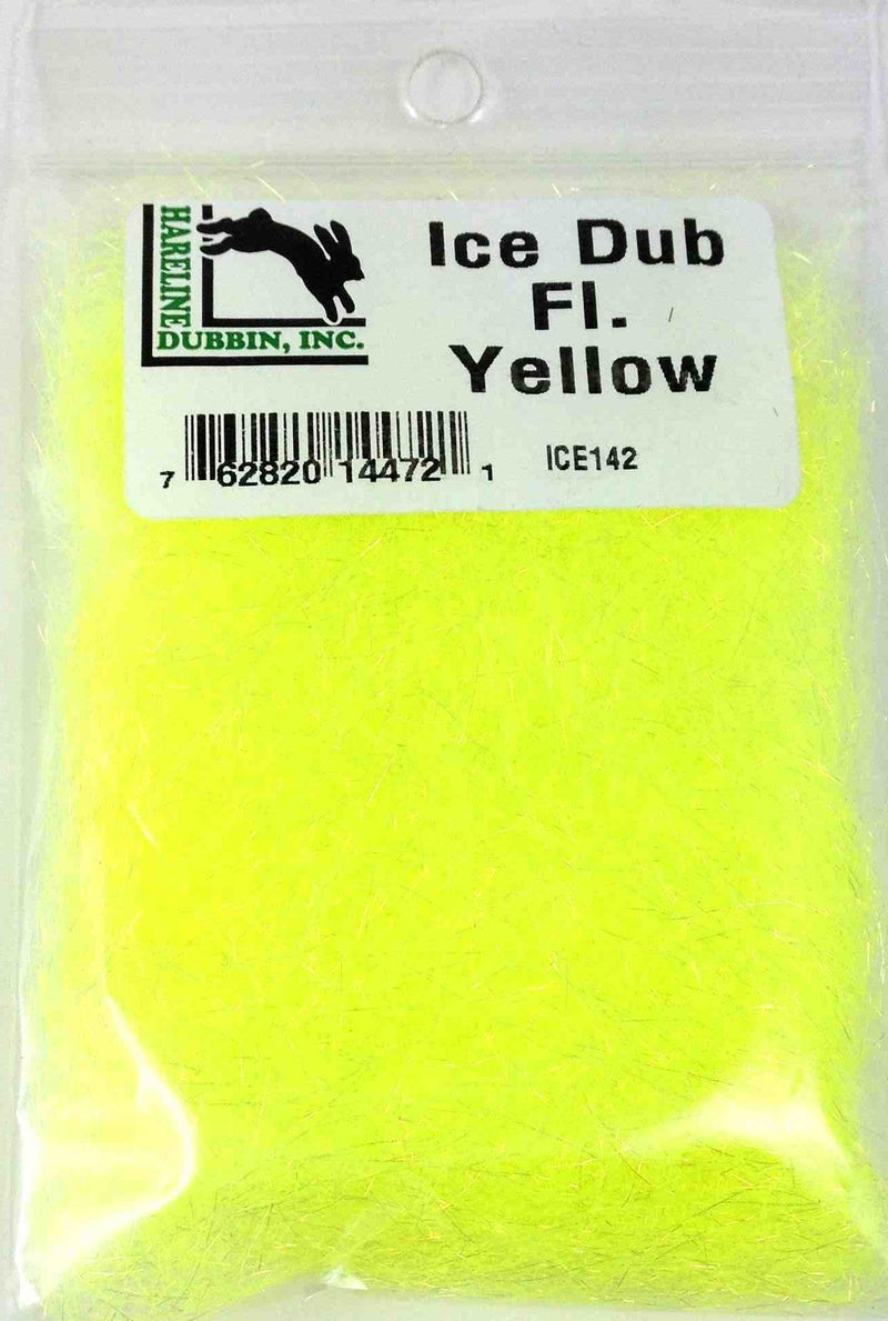 Hareline Ice Dub Dubbing Fl. Yellow Dubbing