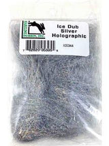 Hareline Ice Dub Dubbing Holo. Silver Dubbing