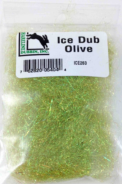 Hareline Ice Dub Dubbing Olive Dubbing