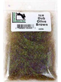 Hareline Ice Dub Dubbing Olive Brown Dubbing