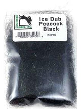 Hareline Ice Dub Dubbing Peacock Black Dubbing