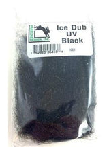 Hareline Ice Dub Dubbing UV Black Dubbing