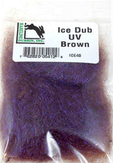 Hareline Ice Dub Dubbing UV Brown Dubbing