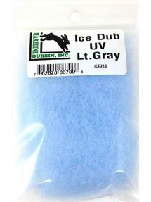 Hareline Ice Dub Dubbing UV Light Gray Dubbing