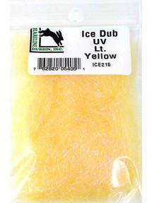 Hareline Ice Dub Dubbing UV Light Yellow Dubbing