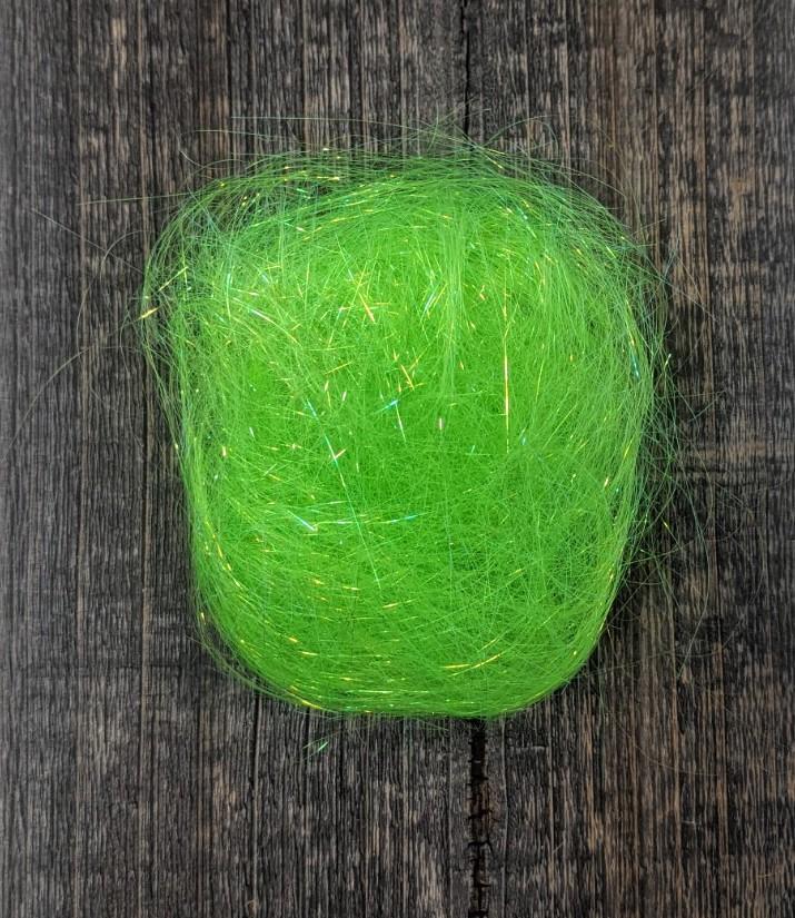 Hareline Ice Wing Fiber Fl. Chartreuse #127 Flash, Wing Materials