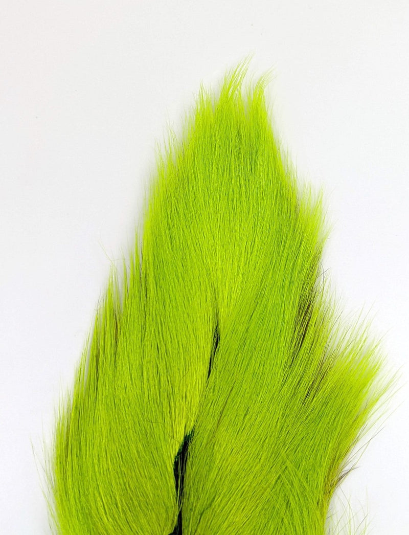 Hareline Large Northern Bucktail Chartreuse Hair, Fur