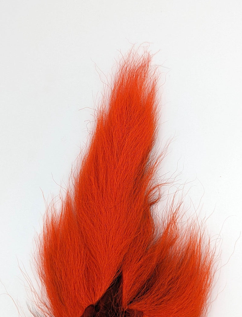 Hareline Large Northern Bucktail Hot Orange Hair, Fur