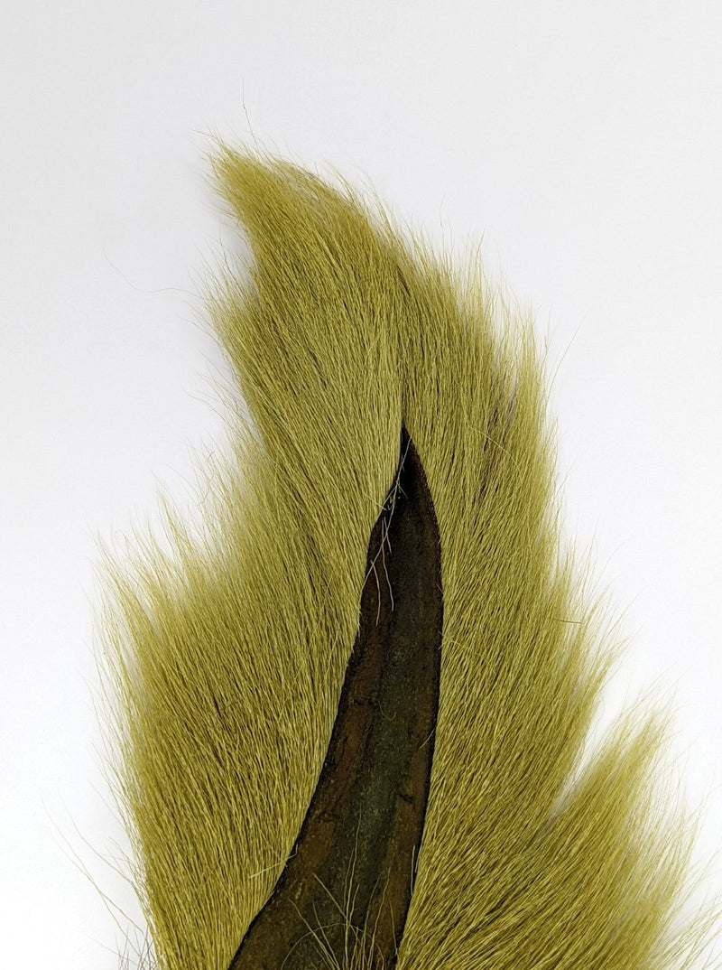 Hareline Large Northern Bucktail Light Olive Hair, Fur