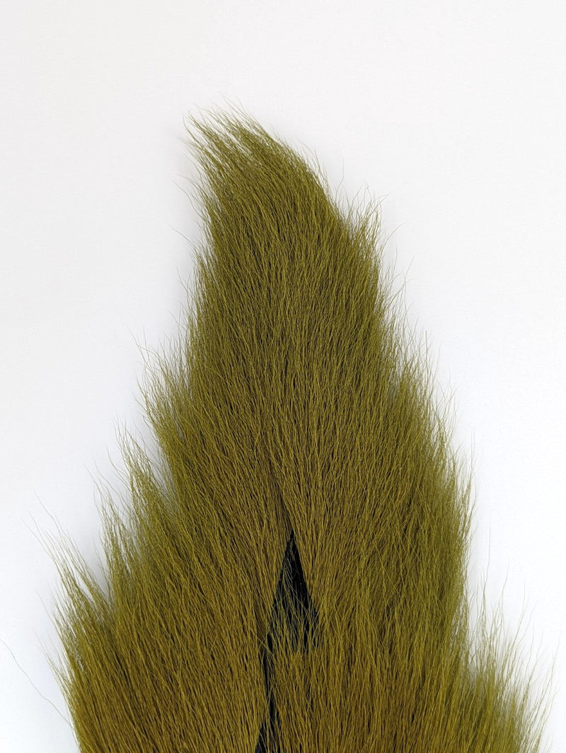 Hareline Large Northern Bucktail Olive Hair, Fur