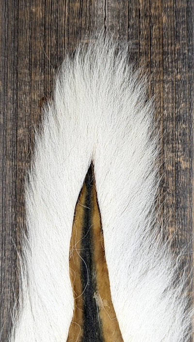 Hareline Large Northern Bucktail White Hair, Fur