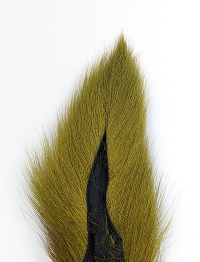 Hareline Large Northern Bucktail Yellow Olive Hair, Fur