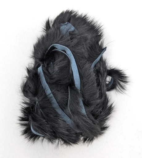 Hareline Magnum Cut Hide Black #6 Hair, Fur