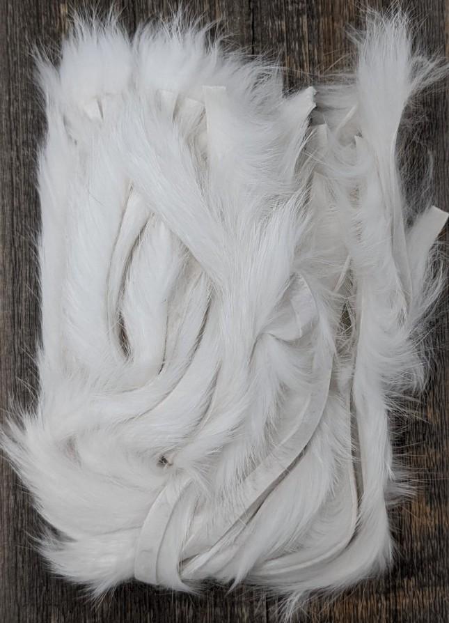 Hareline Magnum Cut Hide White #1 Hair, Fur