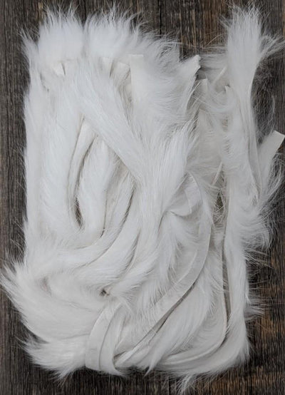 Hareline Magnum Cut Hide White #1 Hair, Fur