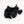 Hareline Magnum Rabbit Strips Black Hair, Fur